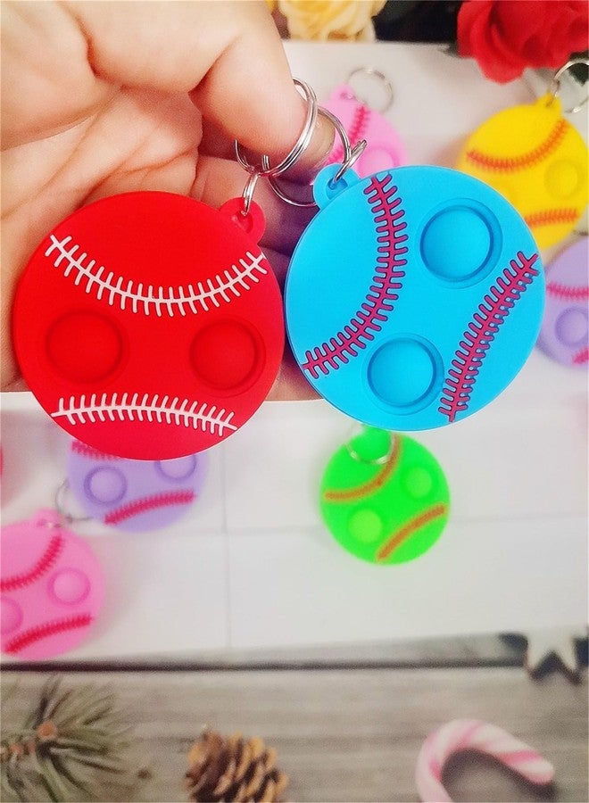 PSDFH 20 Packs Bulk Mini Sport Baseball fidgets Toys for Kids Children Classroom Students Gifts Prize from Teacher,Birthday Party Bubble Favors - Image 2